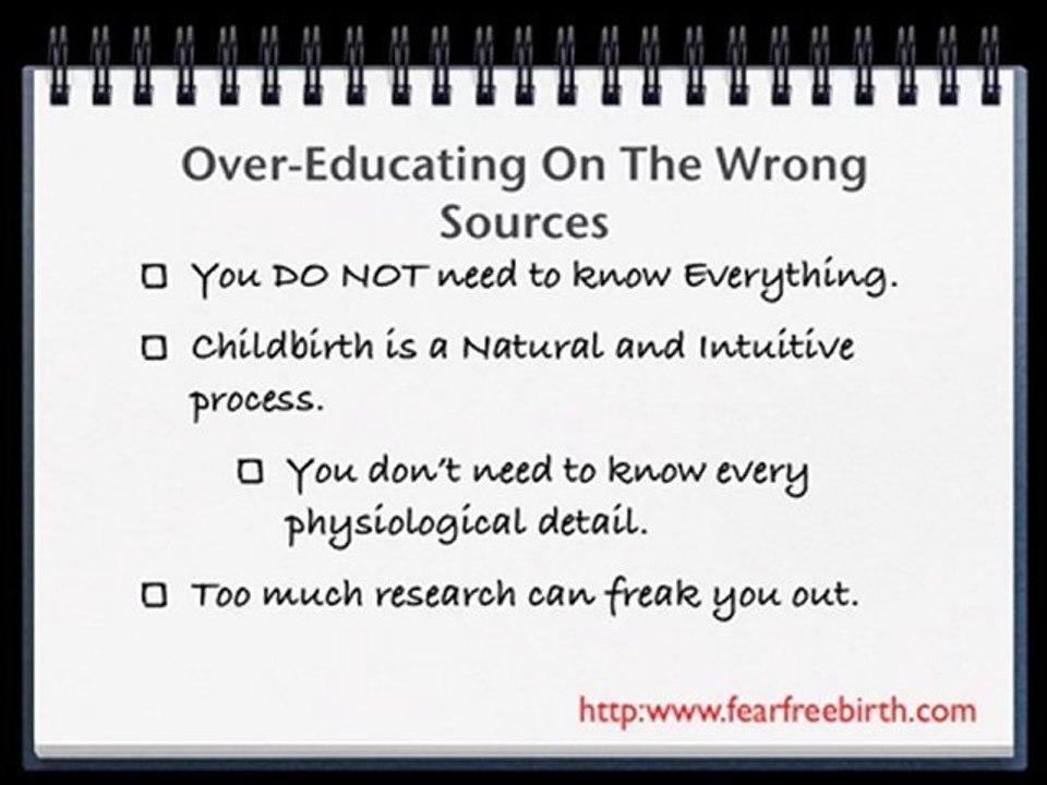 Birth Mistake: Learn From Wrong Source www.fearfreebirth.com