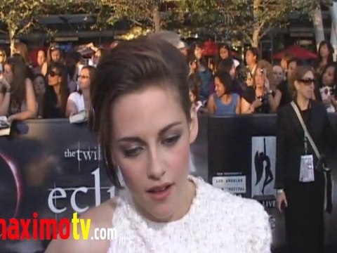KRISTEN STEWART on her Dress at ECLIPSE Premiere Arrivals