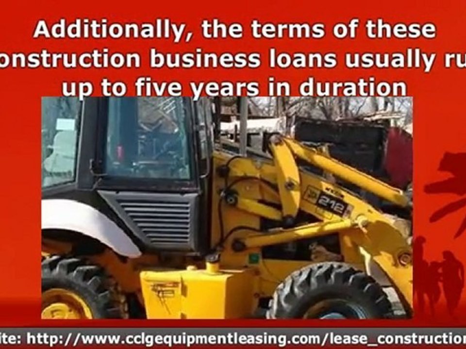 Used  Construction  Equipment Commercial  Business Financing