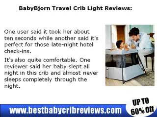 BabyBjorn Travel Crib Light