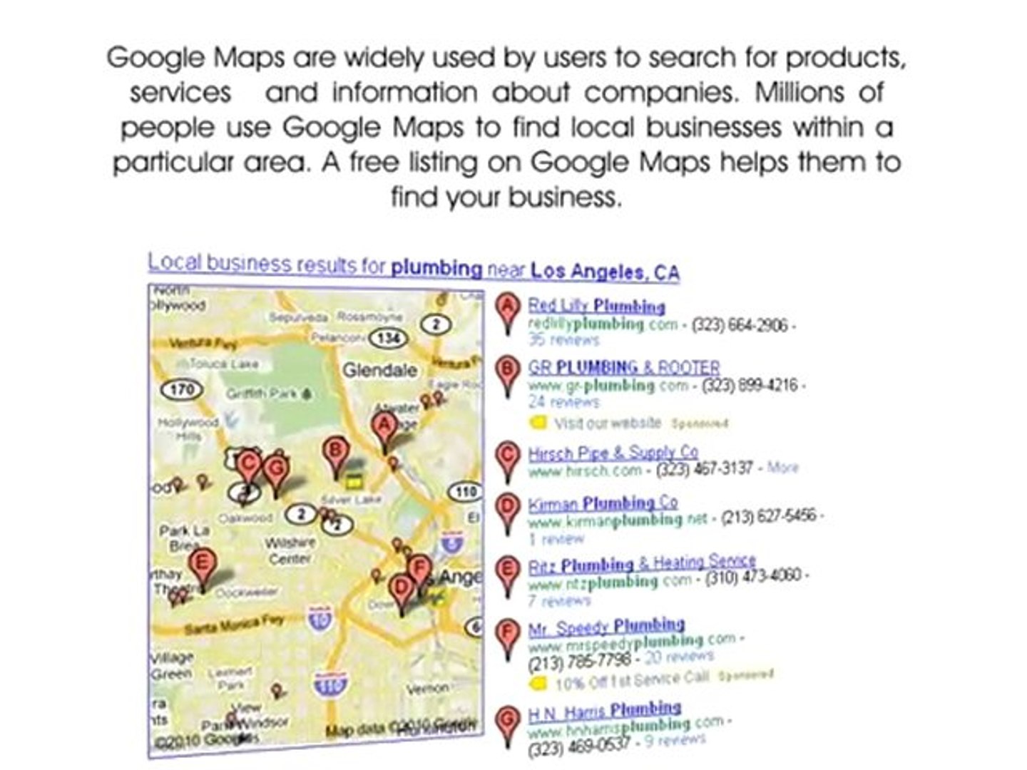 ⁣Google Places Listing - Google Map Listing