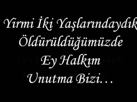 ''Sesleniş''- Uğur Mumcu-Vurulduk Ey Halkım, Unutma Bizi...