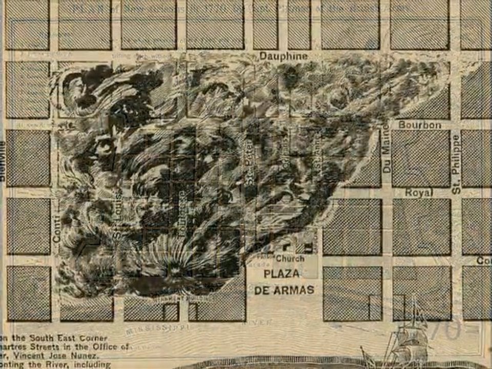 La Nouvelle-Orléans, le premier siècle en cartes