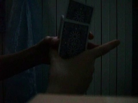 la carte à travers le paquet