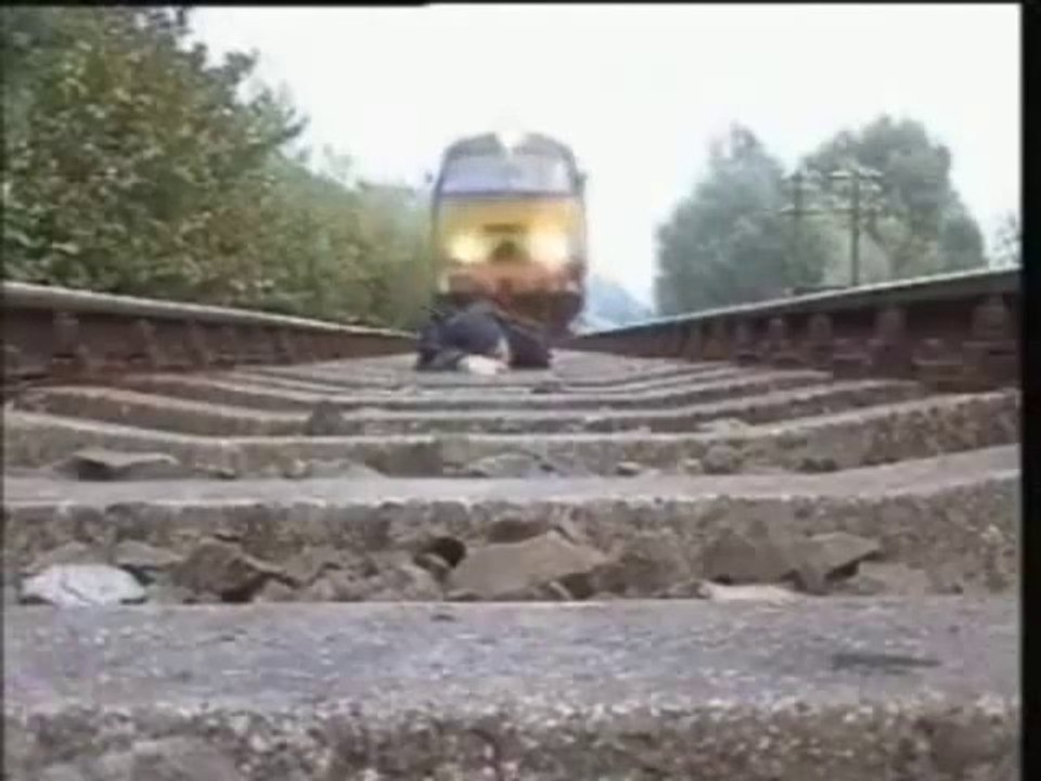 Train ran over a man