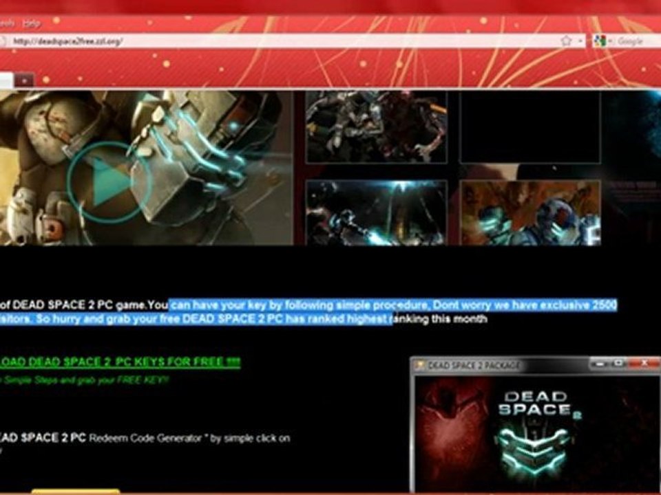 DOWNLOAD DEAD SPACE 2 PC KEYS 100% WORKING GUARANTEE