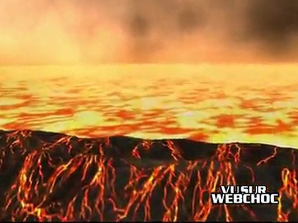 Simulation 3d de l’impact d’une astéroide sur la terre