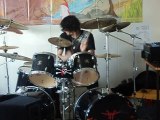 solo de batterie improvisé par Anthony