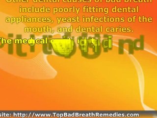 Bad Breath Causes