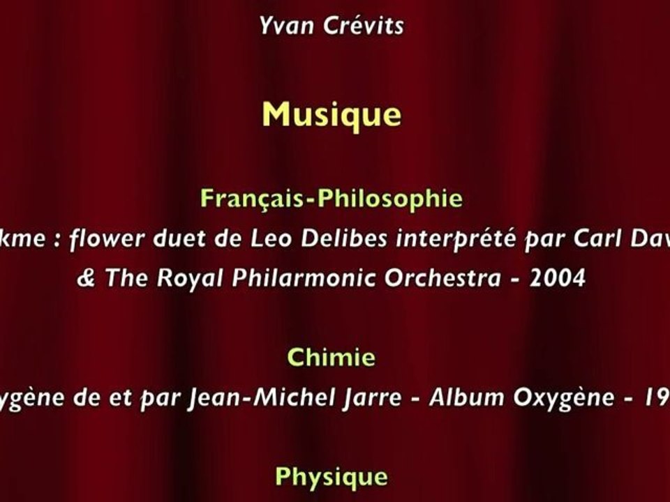 5- Générique de fin