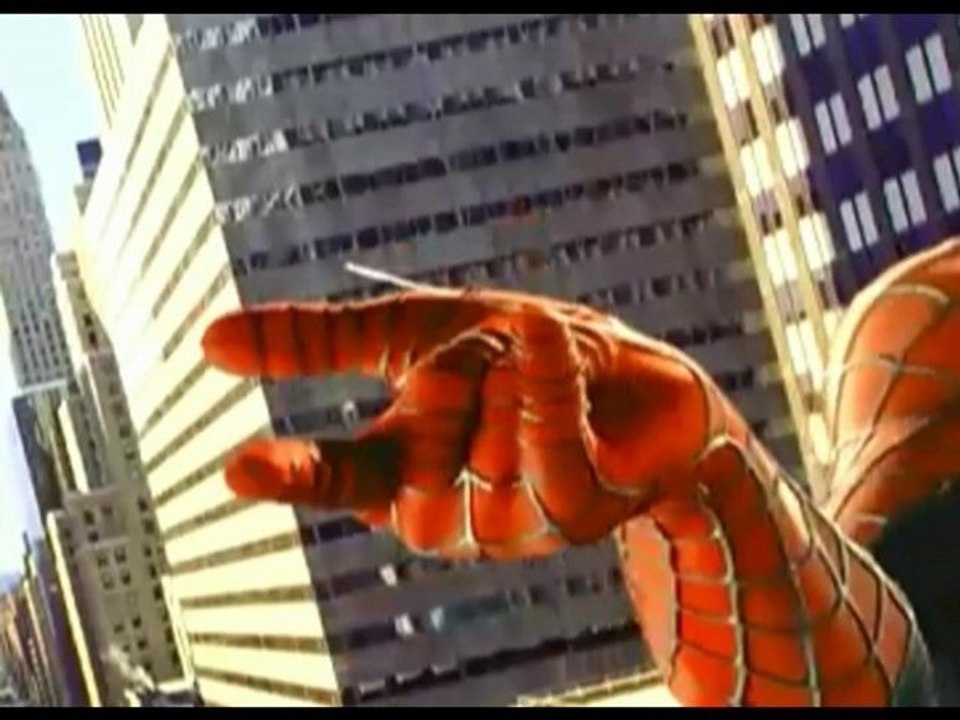 Spiderman lance de fil d'araignée