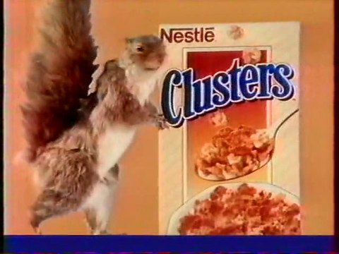 Publicité Clusters Néstlé 1994