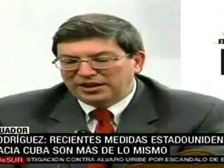 EEUU ratifica su actitud hacia Cuba, las nuevas medidas son más de lo mismo: Canciller cubano