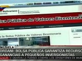 Venezuela estrena su Bolsa estatal