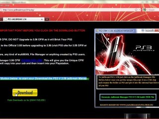 JailBreak PS3 3.56 with a USB Stick and Make an MW2 CL