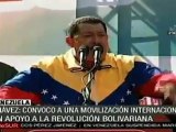 Chávez convoca a manifestaciones internacionales para demos