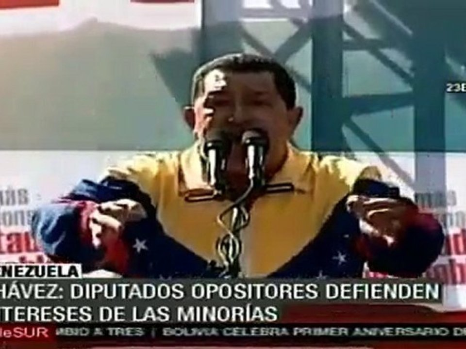 Venezuela: Chávez denuncia que los diputados opositores no