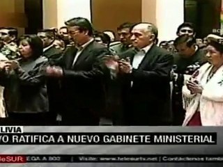 Bolivia: Morales ratificó a 17 ministros y reemplazó a tre