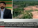 Ramos: Latinoamérica debe de reclamar la disminución de los gases invernadero