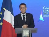 G20-G8 : Conférence de presse de M. Nicolas Sarkozy