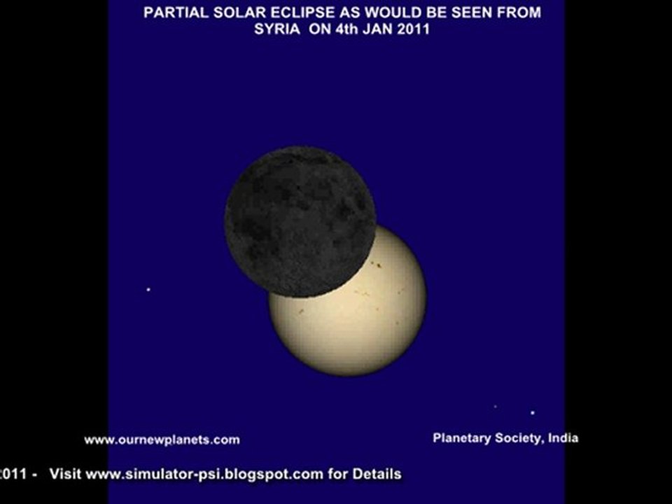 4th Jan 2011 Eclipse SYRIA - 4 يناير 2011 الكسوف
