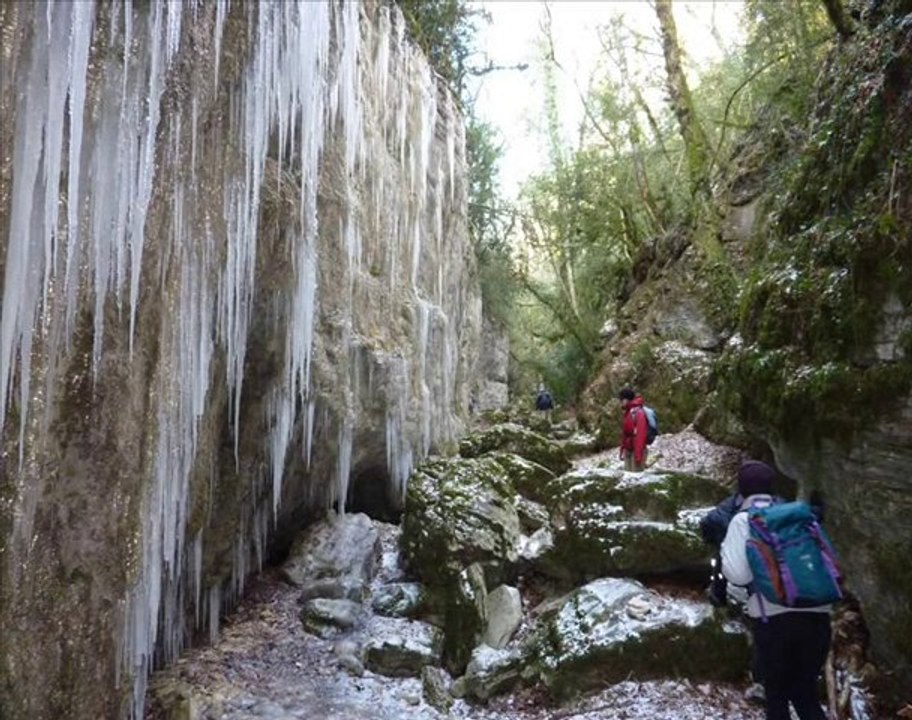 Le Canyon des Gueulards en Hivers (Vercors nord)