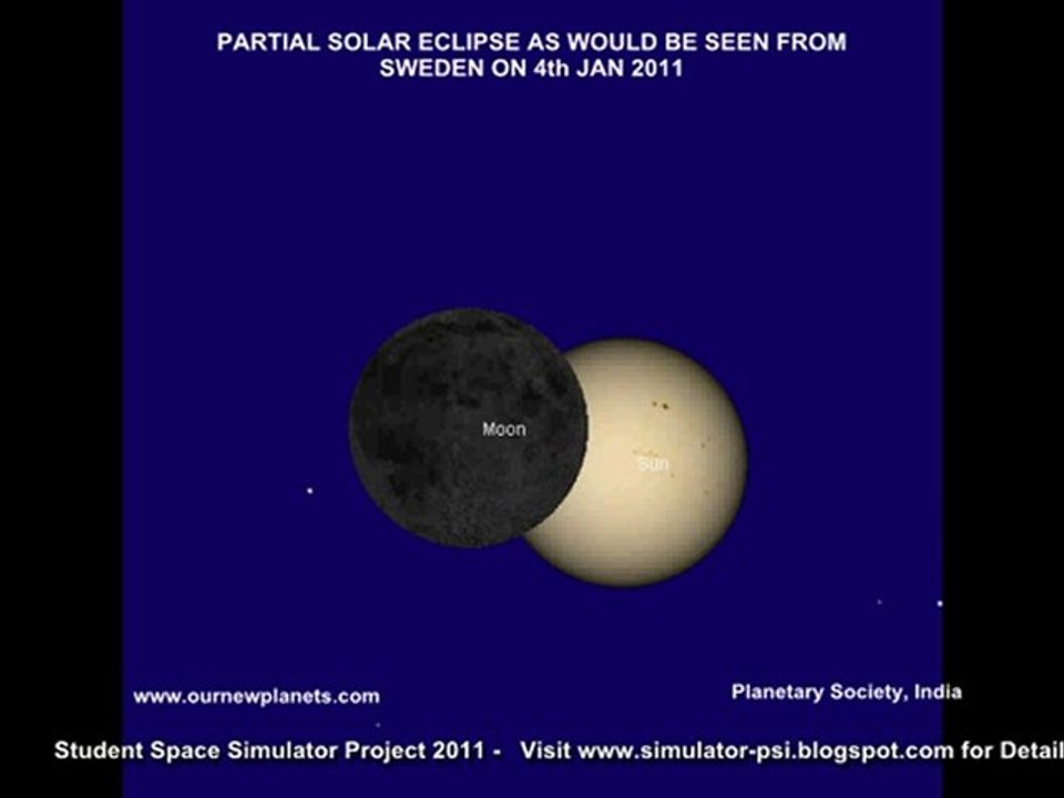 4th Jan 2011 Eclipse SWEDEN 4 januari 2011 Eclipse Sverige