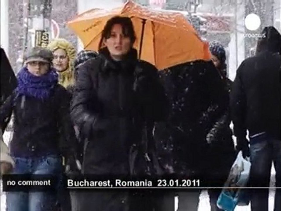 A blizzard sweeps through Romania - no comment