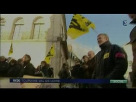La Poste : manifestation à Tours le 20 janvier 2010