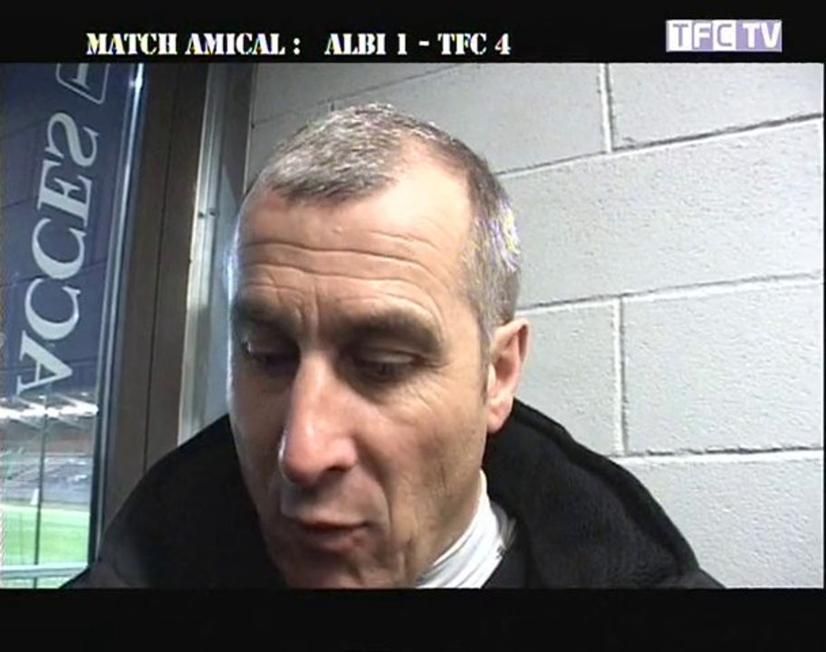 Albi-TFC:  Réactions d'Alain Casanova