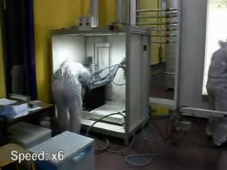 EXEL North America Sames Easy Compact Powder Booth Cleaning