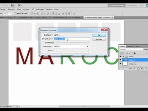 PHOTOSHOP : J'aime mon MAROC, Incrustation Image