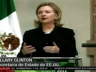 Clinton realiza visita a México centrada en preocupación por narcotráfico