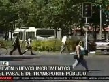 Chile: Autoridades no descartan nuevo aumento en el transporte