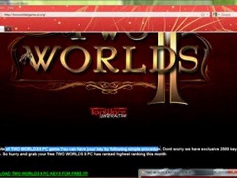 TWO WORLDS II PC CD KEYS FOR INSTALLATION