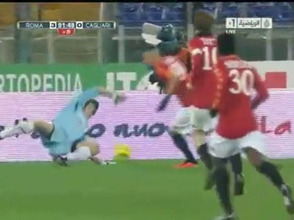 ASRoma VS Cagliari 3-0 Goal Jeremy Menez