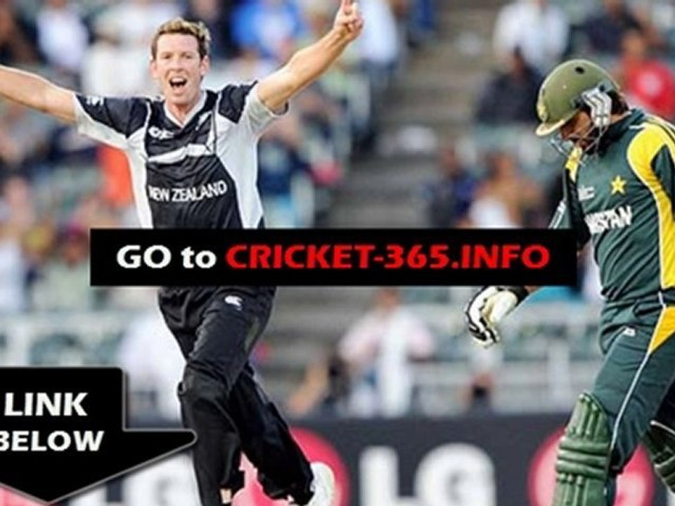 Pakistan vs New Zealand 2nd ODI Live streaming 2011 Queensto