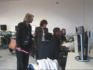 Visite du lycée Samuel-Beckett par la région