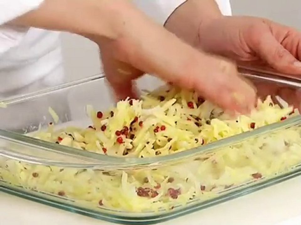 Râpé de pommes de terre, darne de saumon pochée aux agrumes