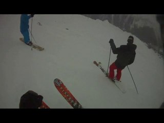 Ptite session peuf dans la face des Grands Montets...