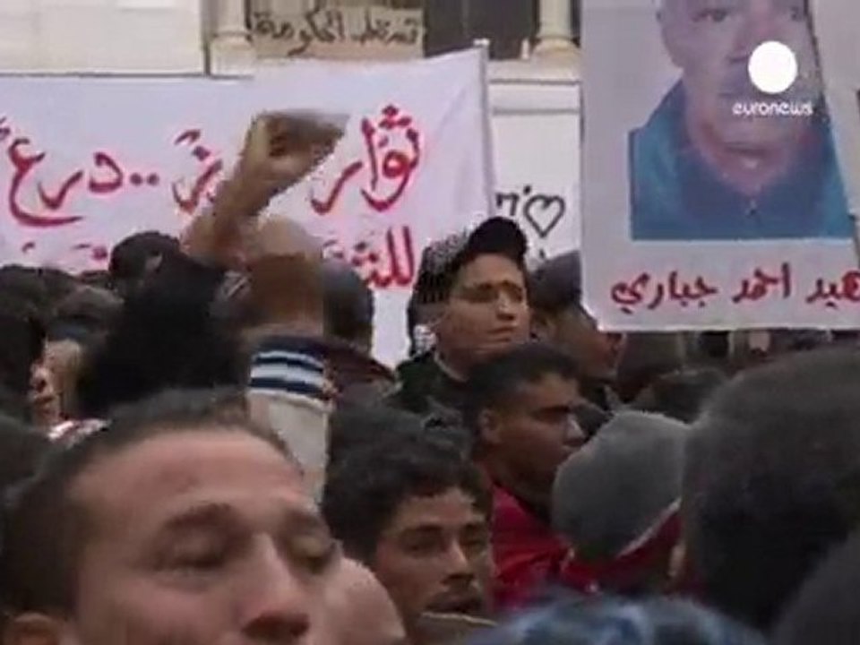 Tunus'ta gösteriler devam ediyor