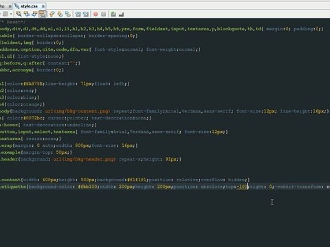 Tutoriel CSS3 : Créer une etiquette en CSS3
