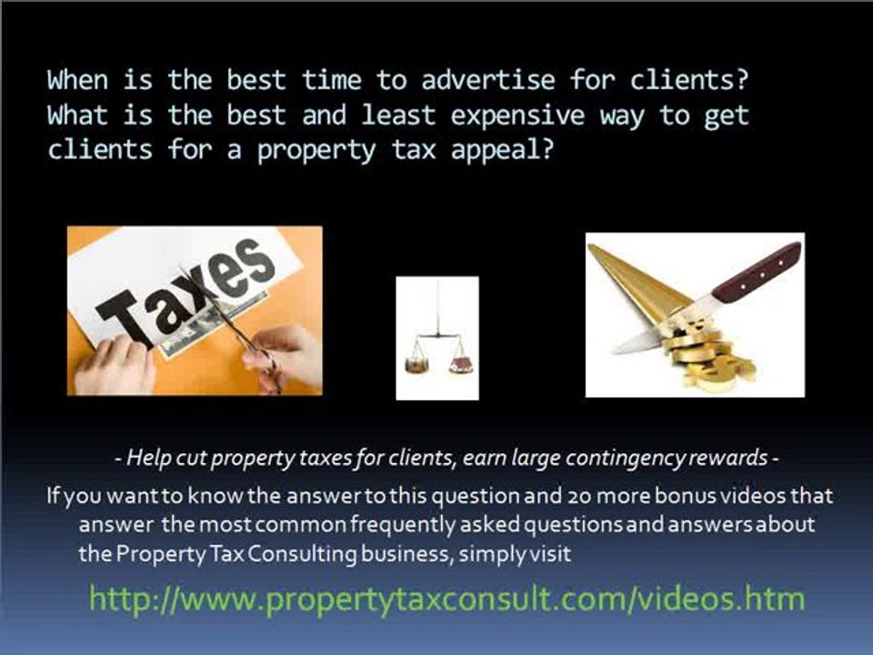 Work From Home - Property Tax Consulting Q & A #8