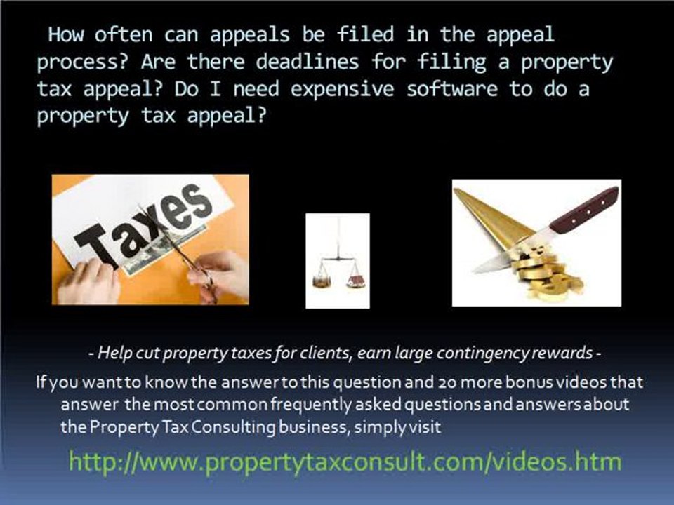 Home Business - Property Tax Consulting Q & A #7