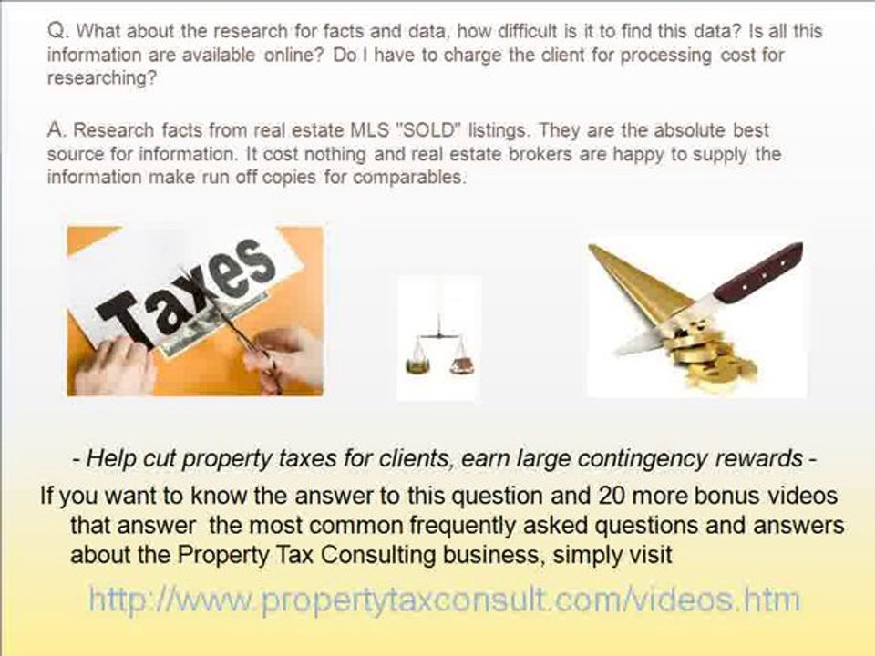 Work From Home Q & A #2 - Property Tax Consulting