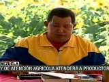 Chávez anuncia ley de apoyo a productores afectados por inundaciones