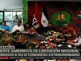 Frente Sandinista de Liberación Nacional convocó a su IV Congreso Extraordinario