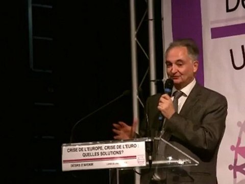 J. Attali : intervention à l'Université Crise de l'Euro