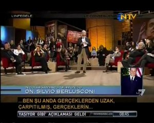 Berlusconi canlı yayın tartışması!