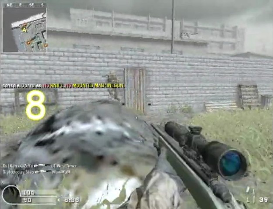 CoD4Clip #1 : Enchaînement de 9 frags au sniper